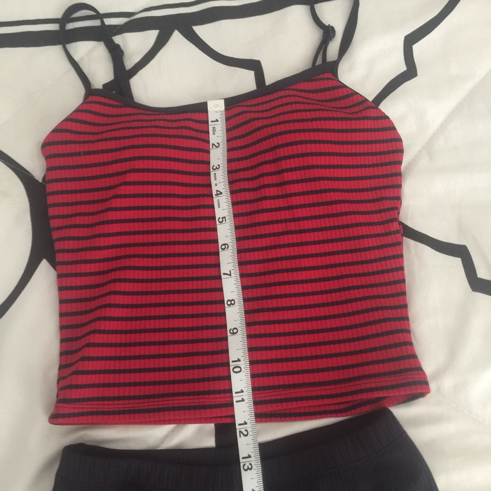 "Vintage" Swim Suit Red and Blue Striped - Picture 2 of 7